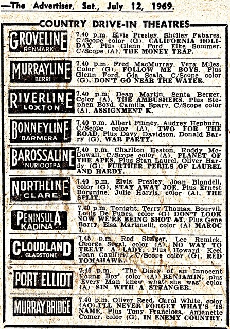 Groveline Drive-In 255 Renmark Avenue, Renmark, SA - 1969
