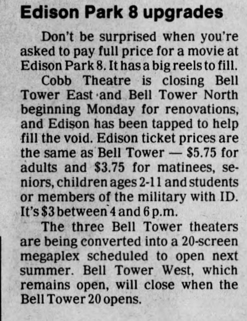 Cobb Movies Bell Tower 6 East