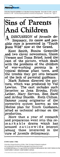 The Great Directors: Mark Robson (1944)/The Great Producers: Val Lewton