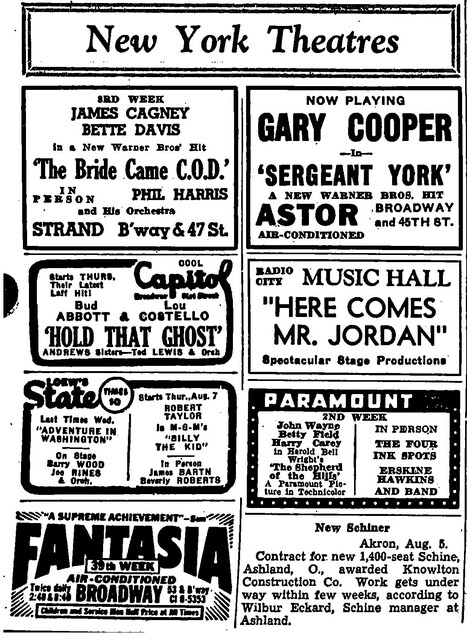 August 1941 Flicks