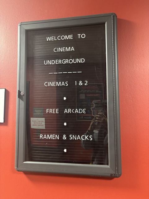 Cinema Underground Sign