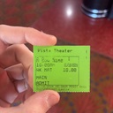 Vista Theatre Ticket Stub