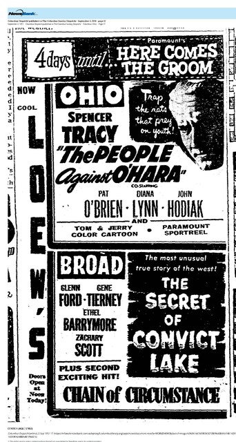 Spencer Tracy--Number Ten Box Office Star (1951)/His Last Year on the List