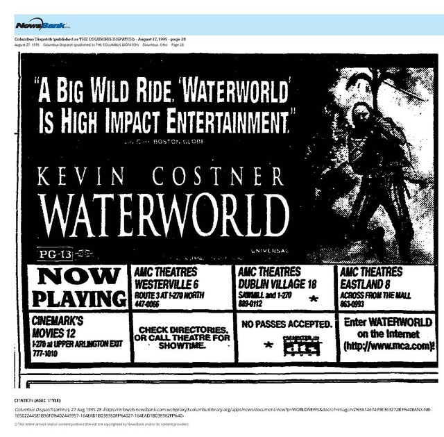 Kevin Costner--Number Ten (tie) Box Office Star (1995)