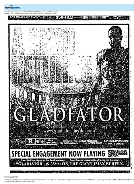 Russell Crowe--Number Five Box Office Star (2000)/His 1st Year on the List