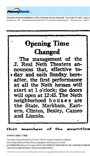 J. Real Neth Theaters Circuit (1945)