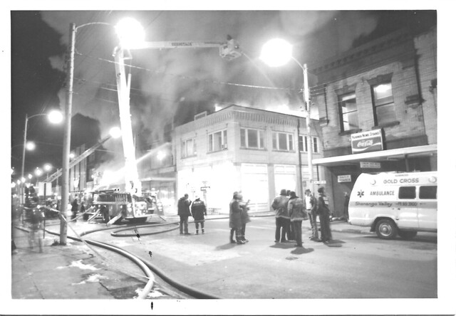 January 29, 1981 fire photo credit The Way It Was - Newspaper Companion Page.