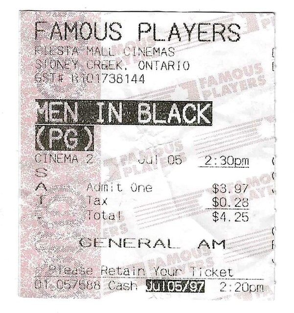 Men in Black - July 5, 1997