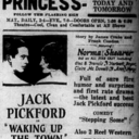 1925-07-03:  Playing Tonight @ The Princess