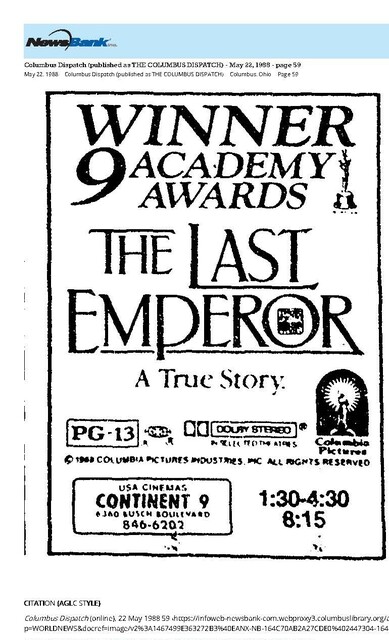 The Great Directors: Bernardo Bertolucci (1988)