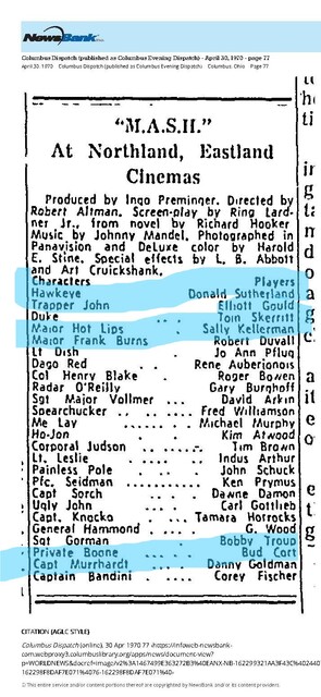 Bud Cort, R.I.P. (1948 - 2026)/Donald Sutherland, R.I.P. (1935 - 2024)