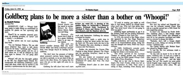 Whoopi Goldberg--Number Six Box Office Star (1992)