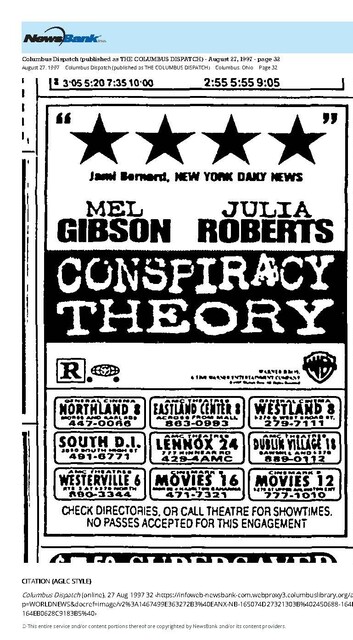 Julia Roberts--Number Two Box Office Star (1997)