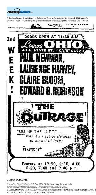 Paul Newman--Number Nine Box Office Star (1964)