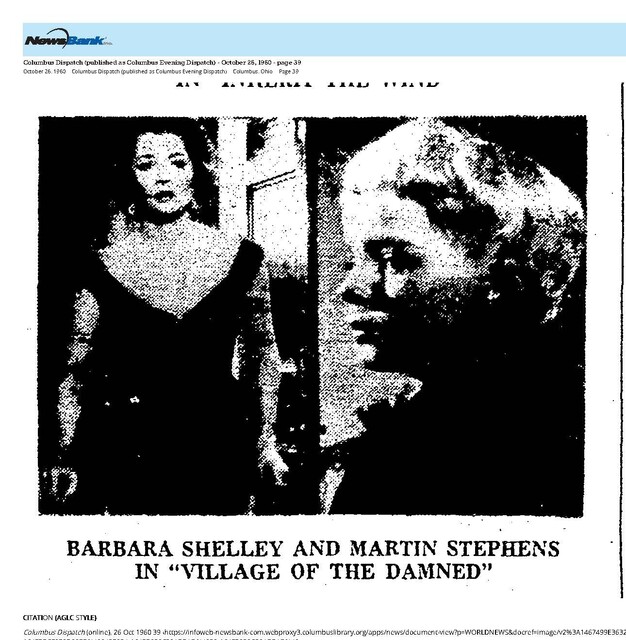 Barbara Shelley, R.I.P. (1932 - 2021)