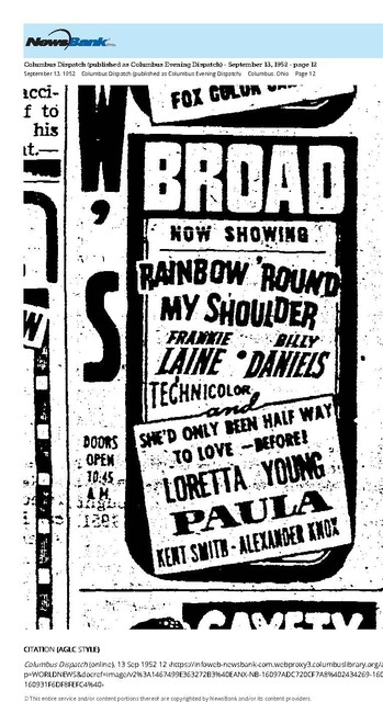 Blacks in Cinema (1952)