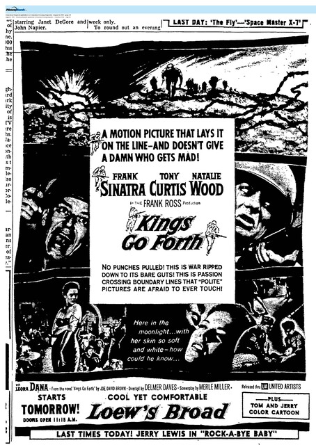 Jerry Lewis--#3 Box Office Star (1958)/Frank Sinatra--#10 Box Office Star (1958)