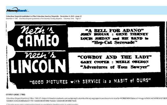 African American Theaters (1945)