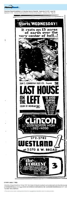 The Great Directors: Wes Craven (1972)