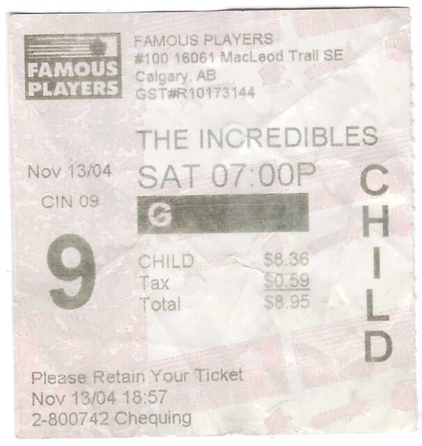 The Incredibles - November 13, 2004