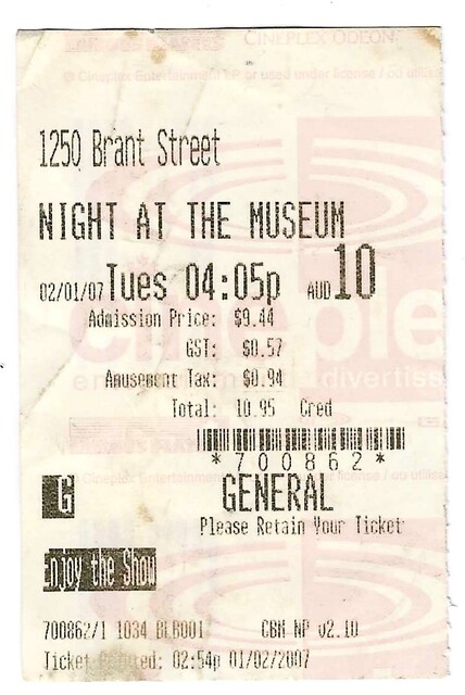 Night at the Museum - January 2, 2007