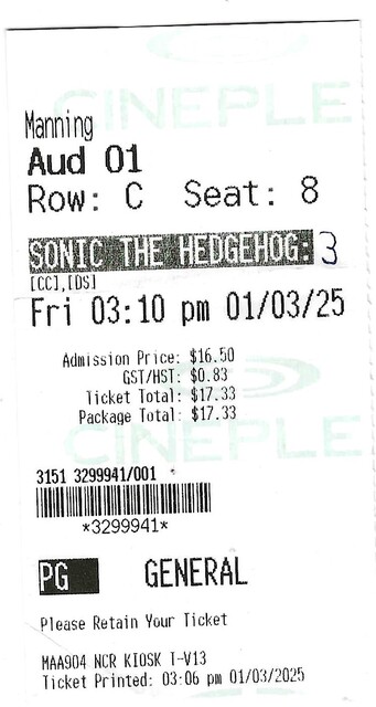 Sonic the Hedgehog 3 - January 3, 2025