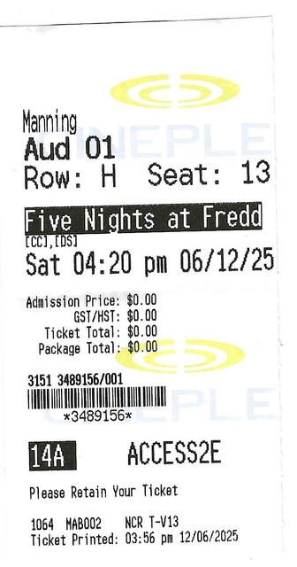 Five Nights at Freddy's 2 - December 6, 2025