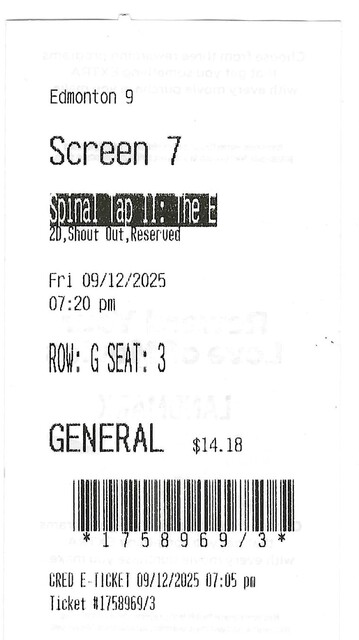 Spinal Tap II: The End Continues - September 12, 2025