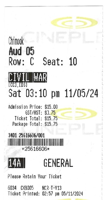 Civil War - May 11, 2024