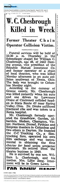 W. C. Chesbrough, R.I.P.