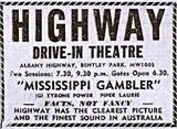 ["Highway Drive-In Fleming Avenue, Bentley, WA"]