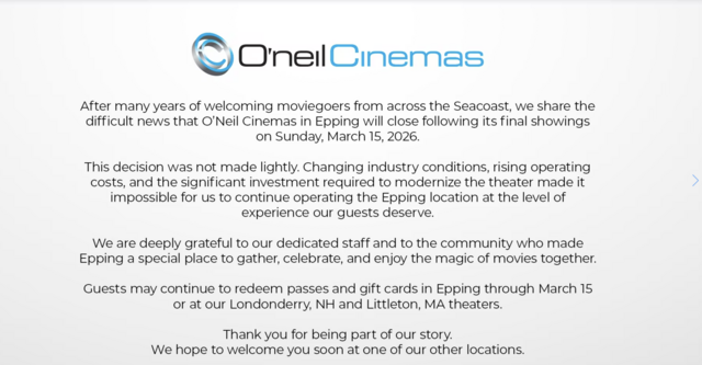 O'neil Cinemas Brickyard Square 12