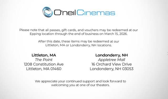 O'neil Cinemas Brickyard Square 12