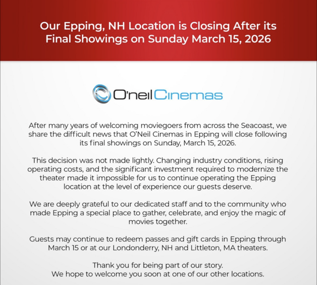 O'neil Cinemas Brickyard Square 12