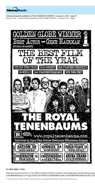 Gene Hackman, R.I.P. (1930 - 2025)/The Great Directors: Wes Anderson (2002)