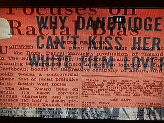 Dorothy Dandridge in "Island in the Sun"