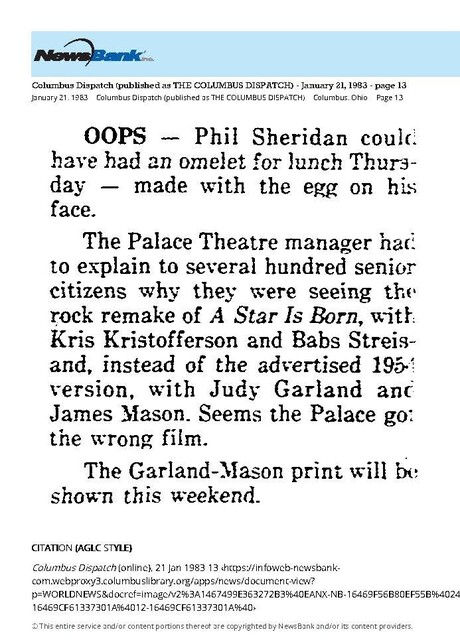 "A Star Is Born"  (1983)