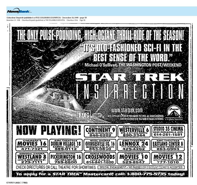 The Great Movie Franchises: Star Trek (1998)