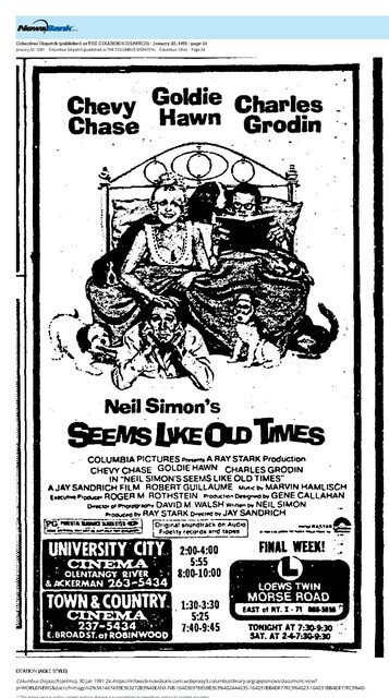 Goldie Hawn--Number Nine Box Office Star (1981)