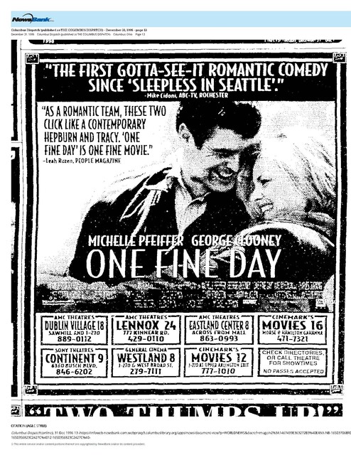 Michelle Pfeiffer--Number Ten Box Office Star (1996)/Her Only Year on the List