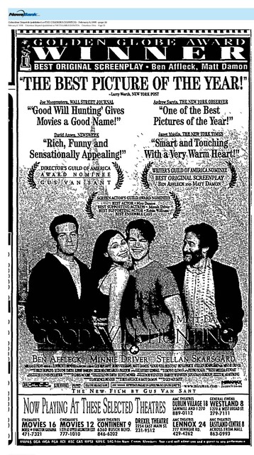 Robin Williams--Number Four Box Office Star (1998)/His Last Year on the List