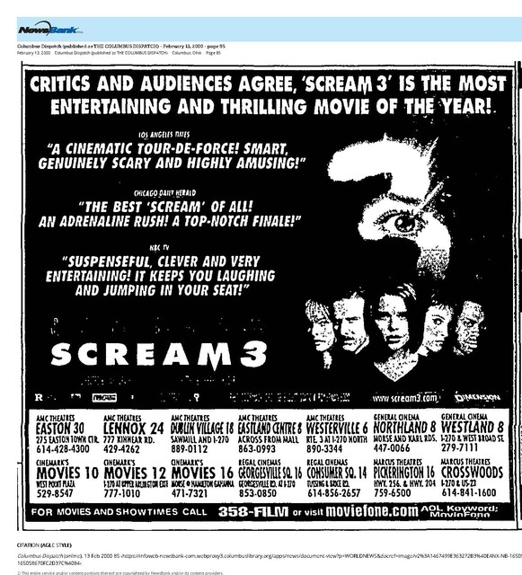 The Great Movie Franchises: Scream (2000)