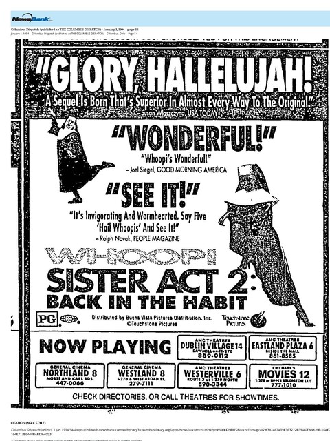 Whoopi Goldberg--Number Nine Box Office Star (1993)