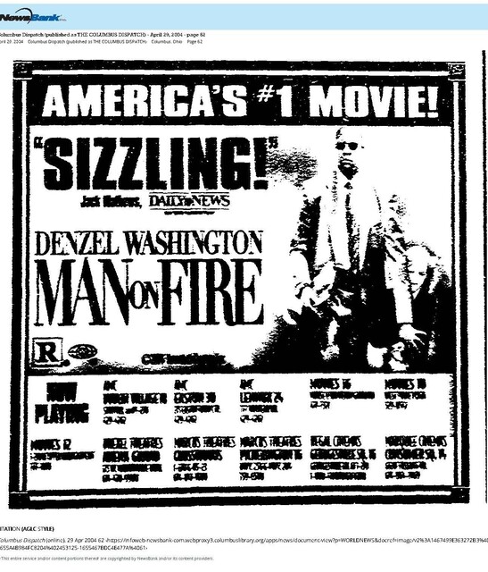 Denzel Washington--Number Six Box Office Star (2004)