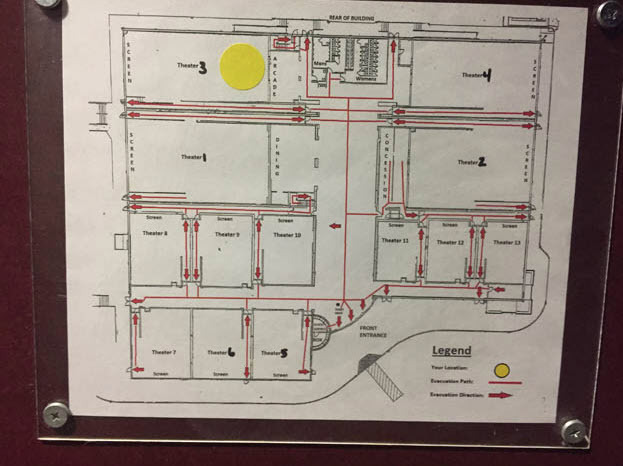 Evacuation Plan - Photo from OCT 2016