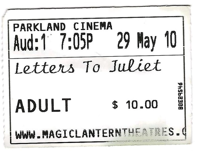 Letters to Juliet - May 29, 2010