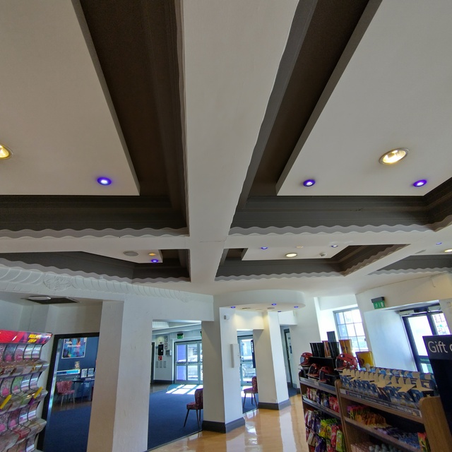 Concessions area ceiling 