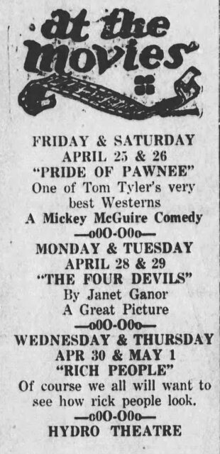 4 Devils at the Hydro Theatre in Hydro, OK