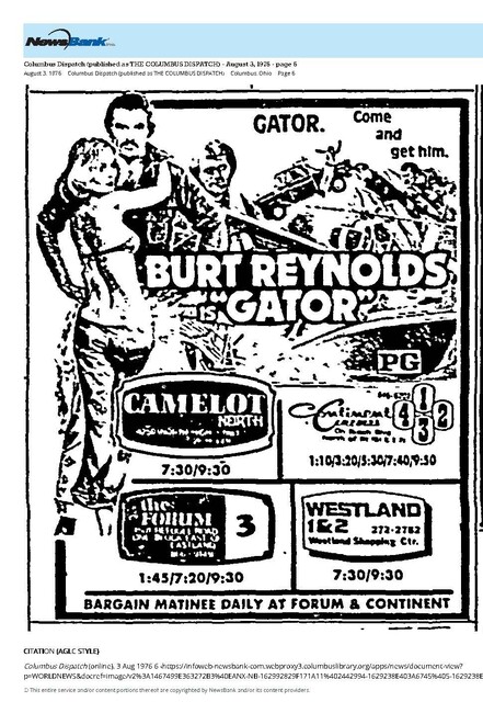 Burt Reynolds--Number Six Box Office Star (1976)