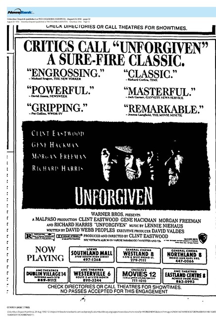 Clint Eastwood--Number Eight Box Office Star (1992)